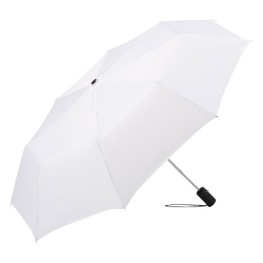 FARE® Automatic Mini Pocket Umbrella with Chrome Details with Your Logo, white – product photo