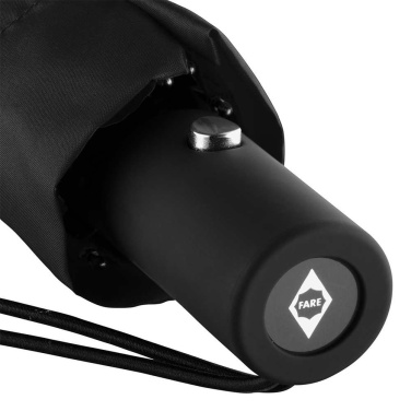 FARE® Automatic Mini Pocket Umbrella with Chrome Details with Your Logo, black – detail view 7