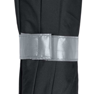 FARE® Doubleface Two-Colour Pocket Umbrella with Your Logo, black/silver – detail view 6