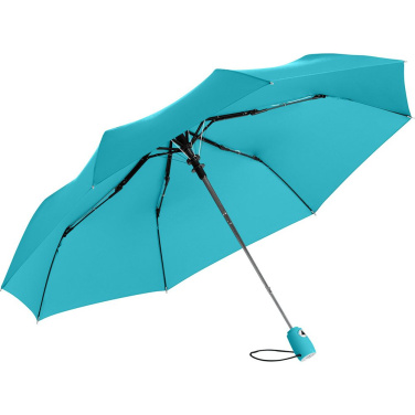 FARE® AC Automatic Opening Mini Umbrella with Your Logo, petrol – detail view 2