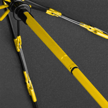 FARE® AOC Colorline Oversize Pocket Umbrella with Your Logo, black-yellow – detail view 6
