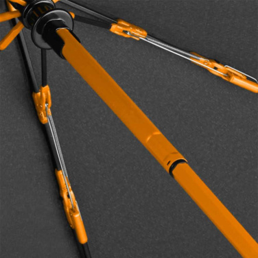 FARE® AOC Colorline Oversize Pocket Umbrella with Your Logo, black-orange – detail view 6