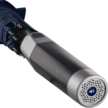 FARE® Sound Midsize Automatic Umbrella with Sound Logo with Your Logo, navy – detail view 5