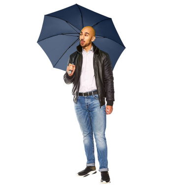 FARE® Sound Midsize Automatic Umbrella with Sound Logo with Your Logo, navy – detail view 10