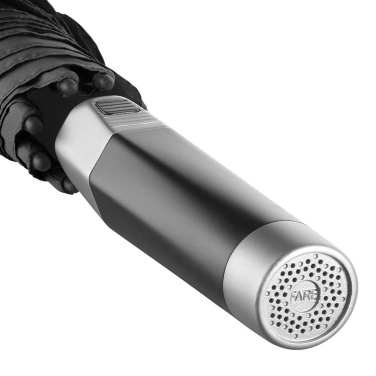 FARE® Sound Midsize Automatic Umbrella with Sound Logo with Your Logo, black – detail view 5