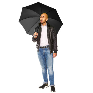 FARE® Sound Midsize Automatic Umbrella with Sound Logo with Your Logo, black – detail view 7