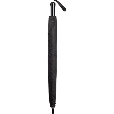 FARE® RingOpener® Midsize Umbrella with Ring Opening Mechanism with Your Logo, black (waterSAVE®) – detail view 4