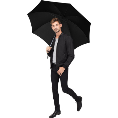 FARE® Precious Automatic Aluminium Golf Umbrella with Metallic Details with Your Logo, black/titanium – detail view 10