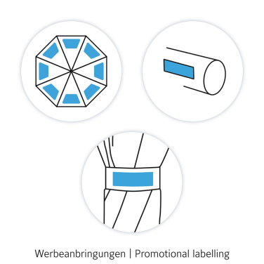 FARE Safebrella® Automatic Umbrella with LED Light and Reflectors with Your Logo – product photo