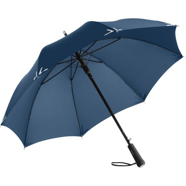 FARE Safebrella® Automatic Umbrella with LED Light and Reflectors with Your Logo, navy – detail view 8