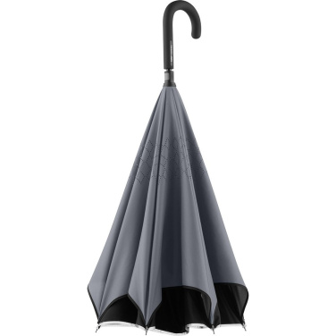 FARE® Contrary Reverse-Opening Umbrella with Your Logo, black/grey – detail view 5