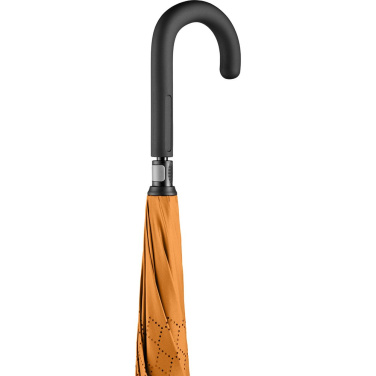 FARE® Contrary Reverse-Opening Umbrella with Your Logo, black/orange – detail view 6