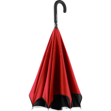 FARE® Contrary Reverse-Opening Umbrella with Your Logo, black/red – detail view 5