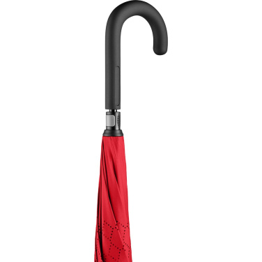 FARE® Contrary Reverse-Opening Umbrella with Your Logo, black/red – detail view 6