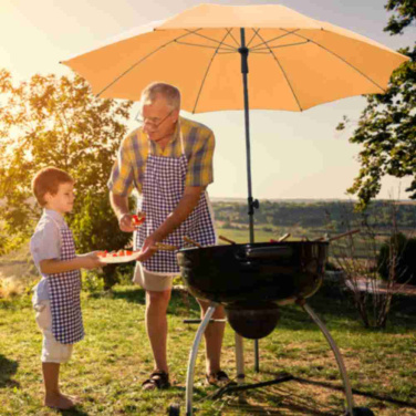 FARE® Parasol M, Ø 180 cm with Your Logo, apricot – detail view 4