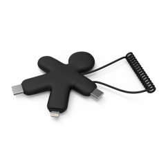 Xoopar Buddy Multi-Connector Cable Keyring with Logo