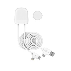 Xoopar ICE-TAG charging cable with Apple Find My tracker and logo