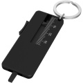 Rove recycled tyre tread check keychain, Black