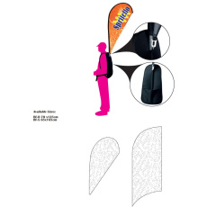 Backpack flag pole and backpack