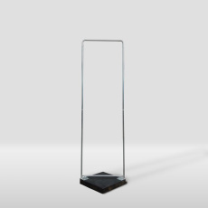 Double-sided fabric display column 178×67 cm
