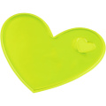 RFX™ S-12 heart M reflective PVC sticker, Neon yellow