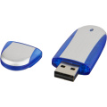 USB stick Oval, Dark blue / Silver