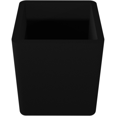 SCX.design O11 antibacterial light-up logo pencil holder with dual USB output, product image, Black (3)