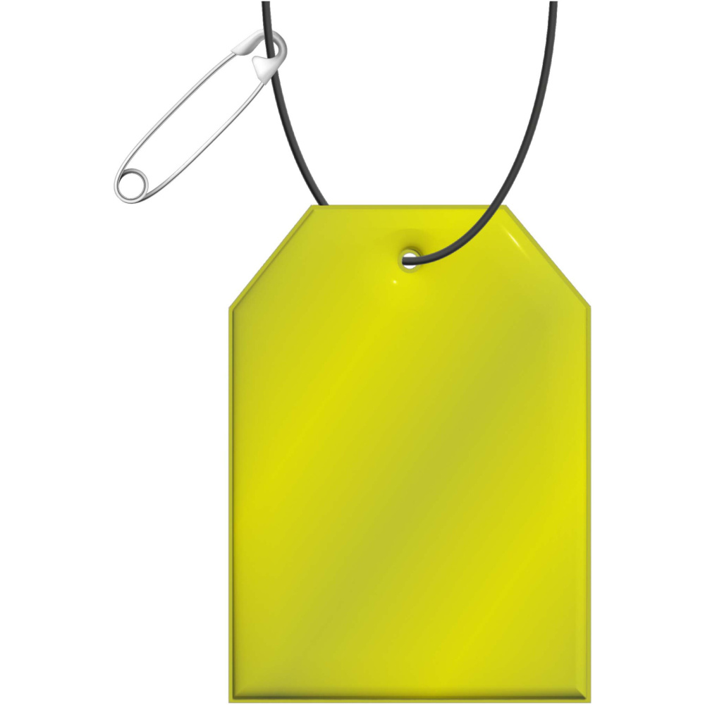 RFX™ H-12 tag reflective TPU hanger, Neon yellow, product image