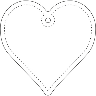 RFX™ H-09 heart reflective TPU hanger, product image