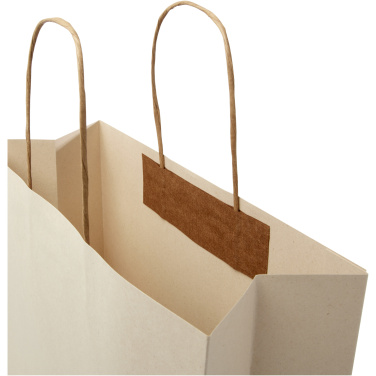 Agricultural waste 150 g/m2 paper bag with twisted handles - 31 x 12 x 31 cm, product image