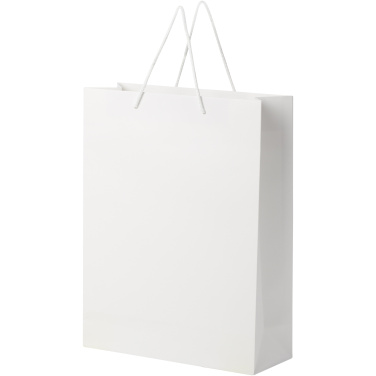 Handmade 170 g/m2 integra paper bag with plastic cord handles - 31 x 12 x 41 cm, product image
