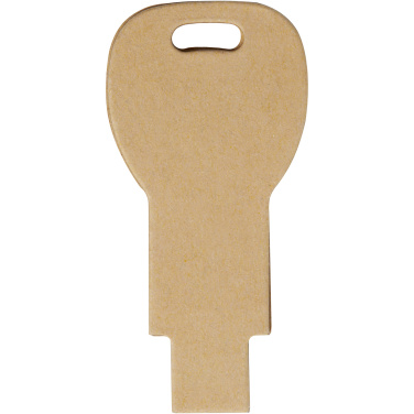 Key-shaped recycled paper USB 2.0, product image