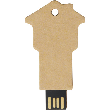 House-shaped recycled paper USB 2.0, product image
