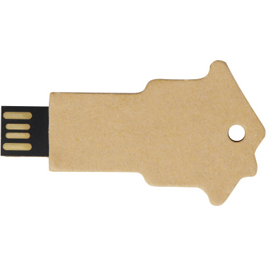 House-shaped recycled paper USB 2.0, product image