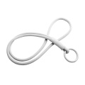 Tubyard lanyard with elastic tube, White