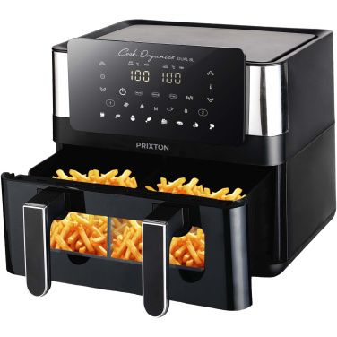 Prixton Cook Organics dual air fryer 8L, product image, Black (2)
