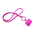 Tubyard lanyard phone holder with recycled plastic tube, Pink