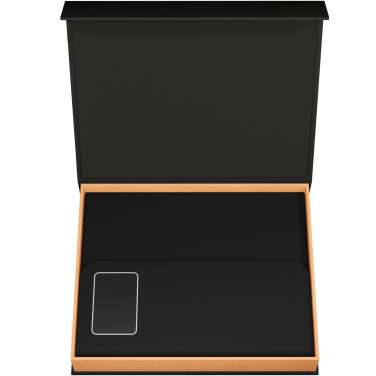 SCX.design O18 A5 notebook with 5W wireless 4000 mAh powerbank and light-up logo, product image