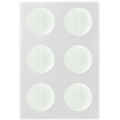 6-pieces imperfection patches with full colour printed paper envelope, White