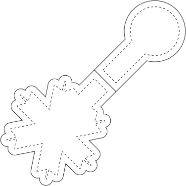 RFX™ M-10 snowflake reflective TPU magnet, product image