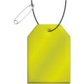 RFX™ H-12 tag reflective PVC hanger, Neon yellow