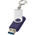 Rotate USB 3.0 with keychain, Blue