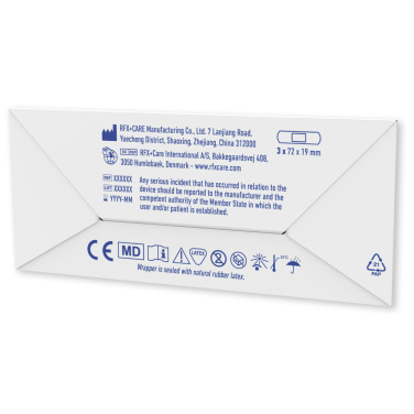3-pieces plasters with full colour printed mini paper envelope, product image