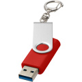 Rotate USB 3.0 with keychain, Bright red