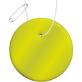RFX™ H-16 round lightweight reflective PVC hanger, Neon yellow