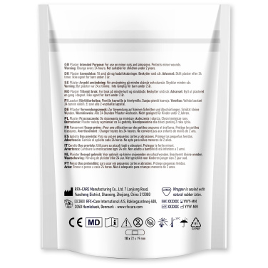10-pieces plasters with full colour printed paper pouch, product image