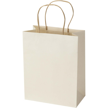 Agricultural 150 g/m2 waste paper bag with twisted handles - 18 x 9 x 23 cm, product image, Off white (2)
