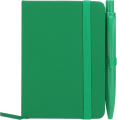 A7 notebook with ballpoint pen SAN ANTONIO, green
