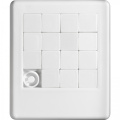 Game sliding puzzle KATHRIN, white