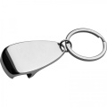 Metal bottle opener keyring GINO, grey